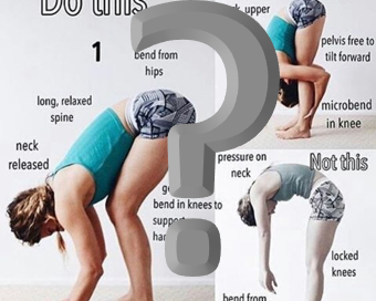 Uttanasana: To Bend the Knees or to Not Bend the Knees?﻿